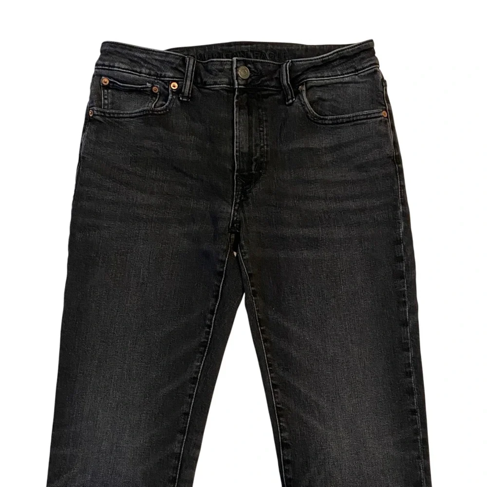 AMERICAN EAGLE Airflex+ Slim Fit Jeans Black Mens 32x32 Stretch Denim